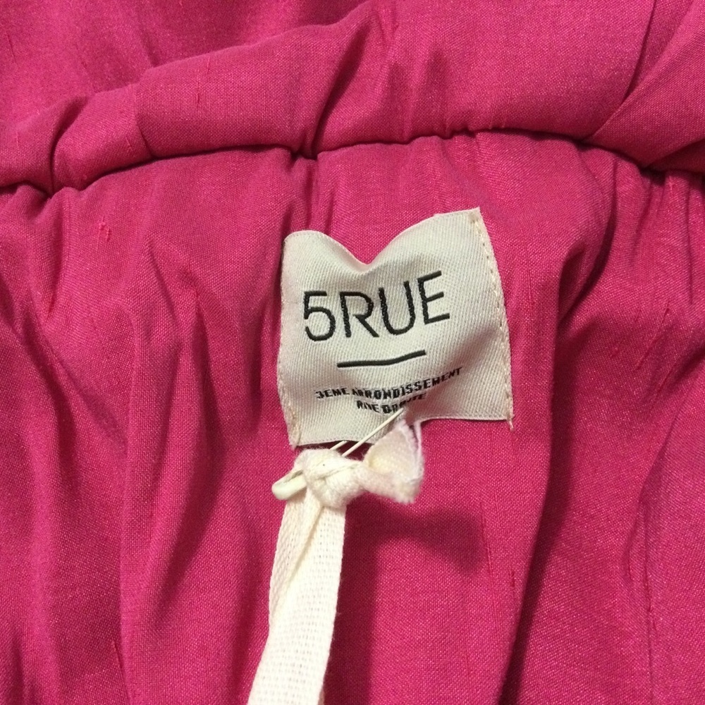 5Rue Pink Layered Off-Shoulder Blouse Size S - Picture 5 of 8